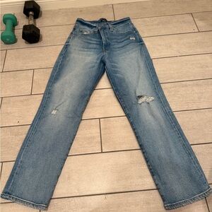 Women express jeans